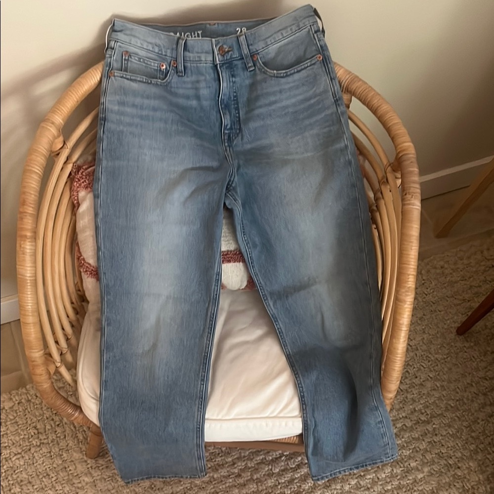 Classic Straight J Crew Light Blue Denim Jeans